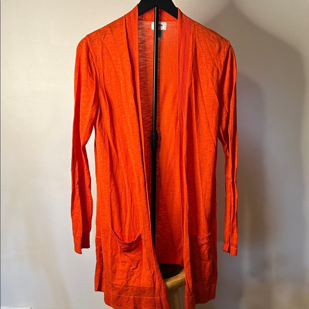 Old Navy Vibrant Orange Women's Cardigan